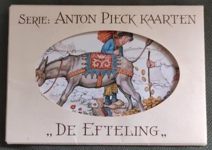 Efteling oud en zeldzaam mapje met 9 kaarten Anton Pieck, Ophalen of Verzenden, Gebruikt, Overige typen