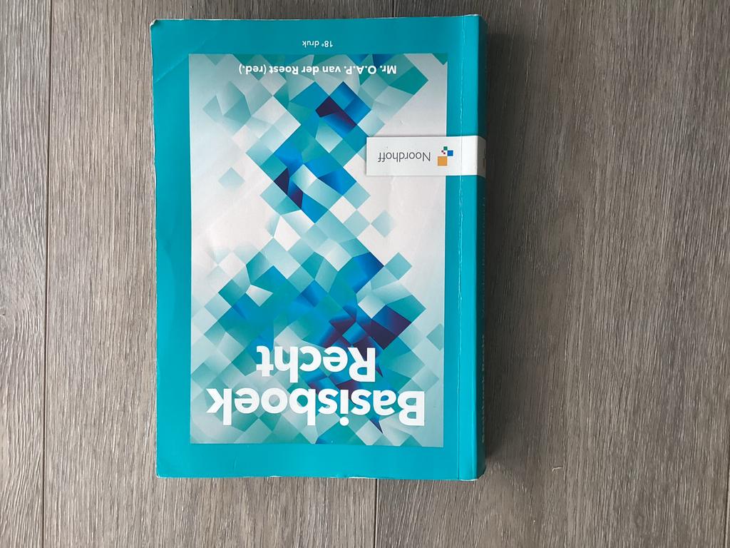Basisboek Recht - 18e druk, Ophalen of Verzenden, Gamma, Zo goed als nieuw, HBO