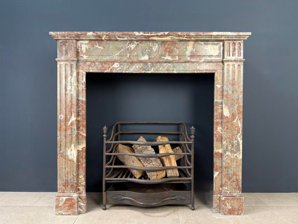 Zeer luxe ART DECO hoek of front schouw openhaard mantel, Ophalen of Verzenden, Zo goed als nieuw, Vrijstaande haard