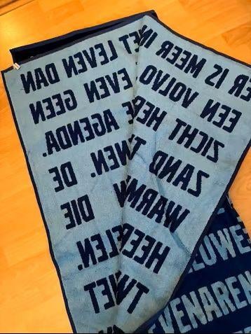 Saunalakenbadhanddoek., Ophalen of Verzenden, Nieuw, Blauw, Handdoek