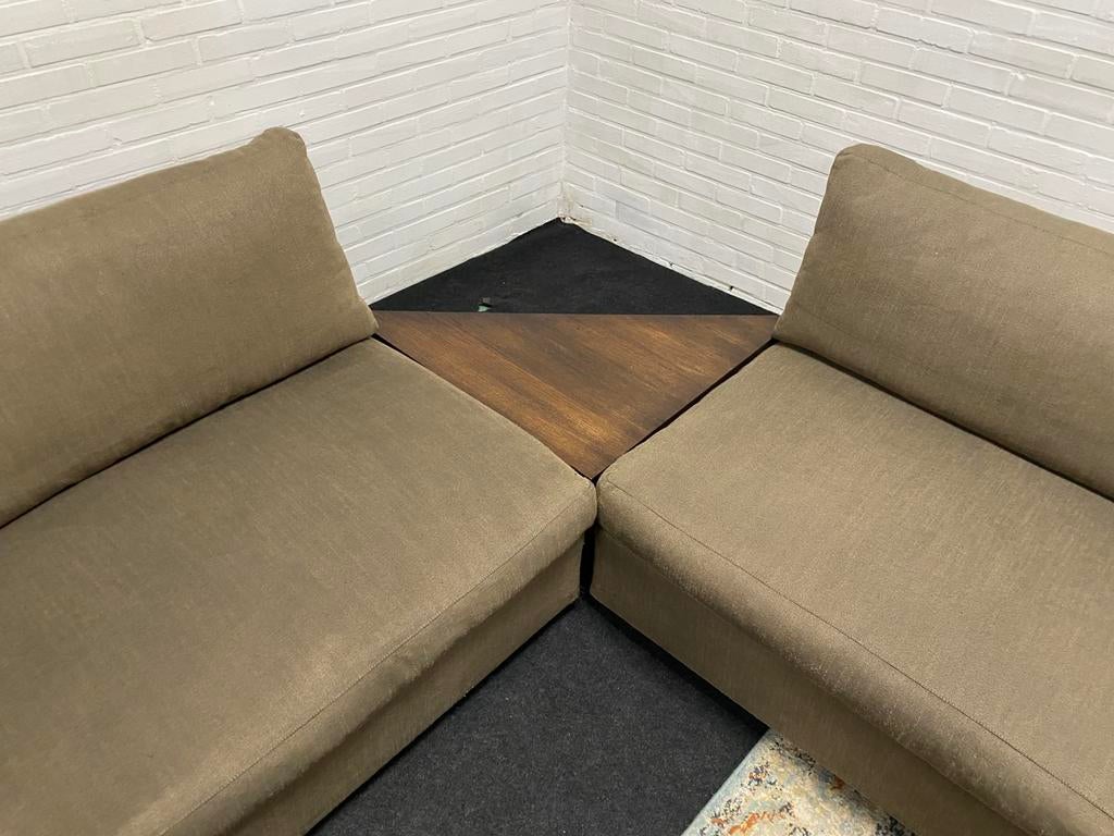 LINTELOO loungebank - Nieuwe bekleding naar keuze, Gebruikt, Ophalen of Verzenden, Vierpersoons of meer, Stof