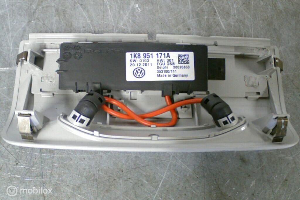 Ultrasoonsensor Alarm ​​1K8951171A VW Polo 6R ('09-'14), Gebruikt, Volkswagen, Ophalen of Verzenden, Volkswagen