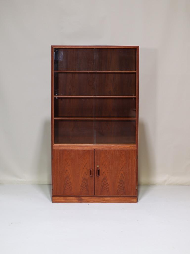 Børge Mogensen vitrinekast teak Deens vintage 1960s, Huis en Inrichting, Kasten | Vitrinekasten, Ophalen, Met deur(en), 100 tot 150 cm