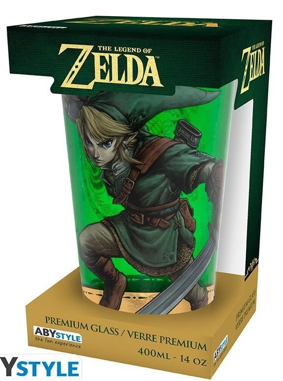 The Legend of Zelda groot drinkglas afbeelding van link, Ophalen of Verzenden, Nieuw, Tv, Gebruiksvoorwerp