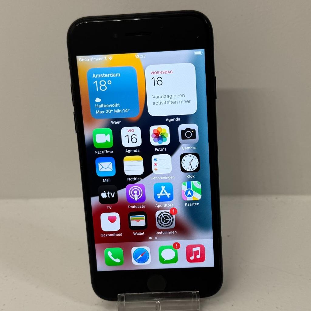 iPhone 7 32GB Zwart | iOS 15.8.4 | Met garantie, Telecommunicatie, Mobiele telefoons | Apple iPhone, 86 %, Toulonselaan 72, 32 GB