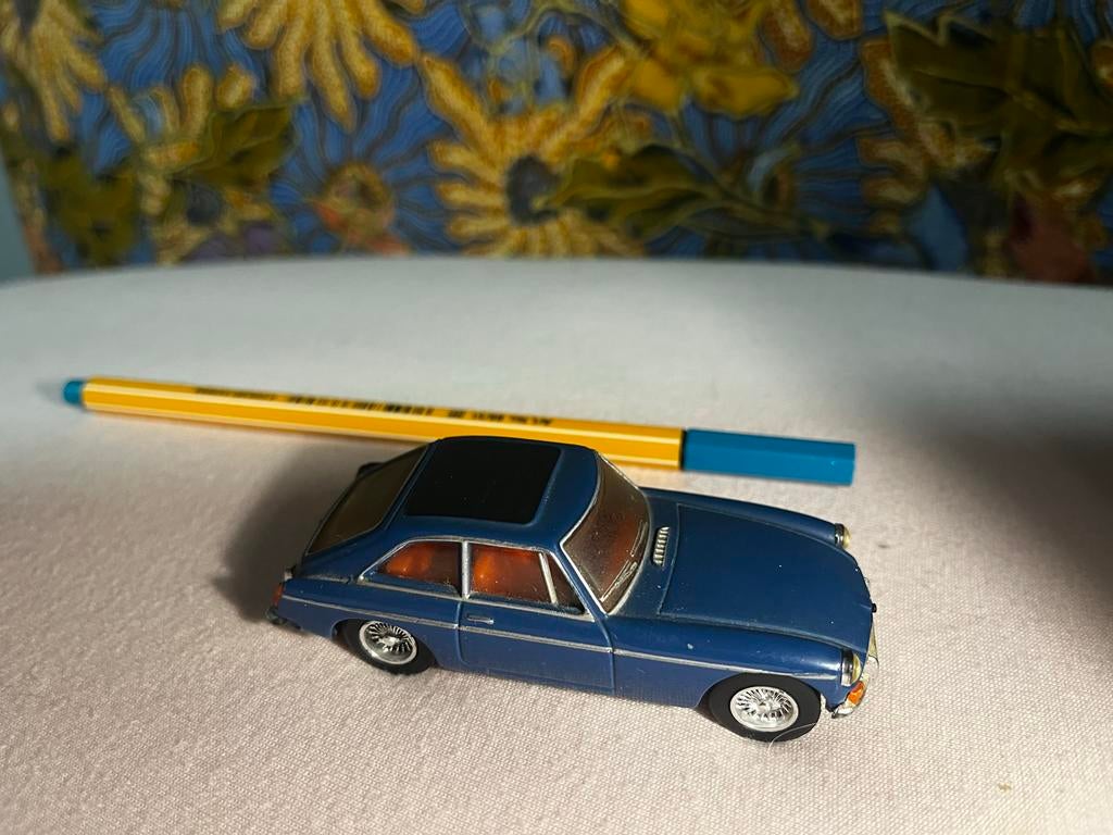 Dinky Collection Matchbox MGB GT 1965 - Blauw, Ophalen of Verzenden, Gebruikt, Auto