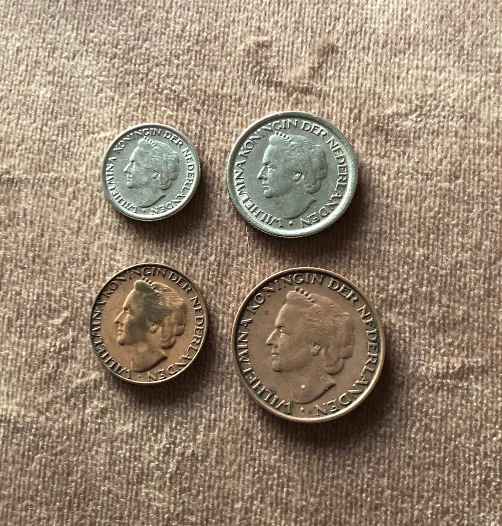 Dubbeltje ,kwartje,cent , stuiver 1948 Wilhelmina, Postzegels en Munten, Munten | Nederland, Ophalen of Verzenden, Koningin Wilhelmina