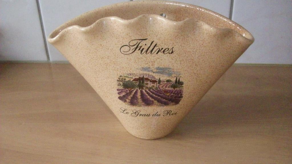 Brocante houder voor koffiefilterzakjes, Ophalen of Verzenden