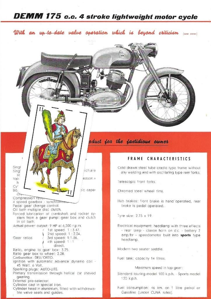Demm 175 cc 4 takt folder leaflet (DM175), Ophalen of Verzenden, Overige merken