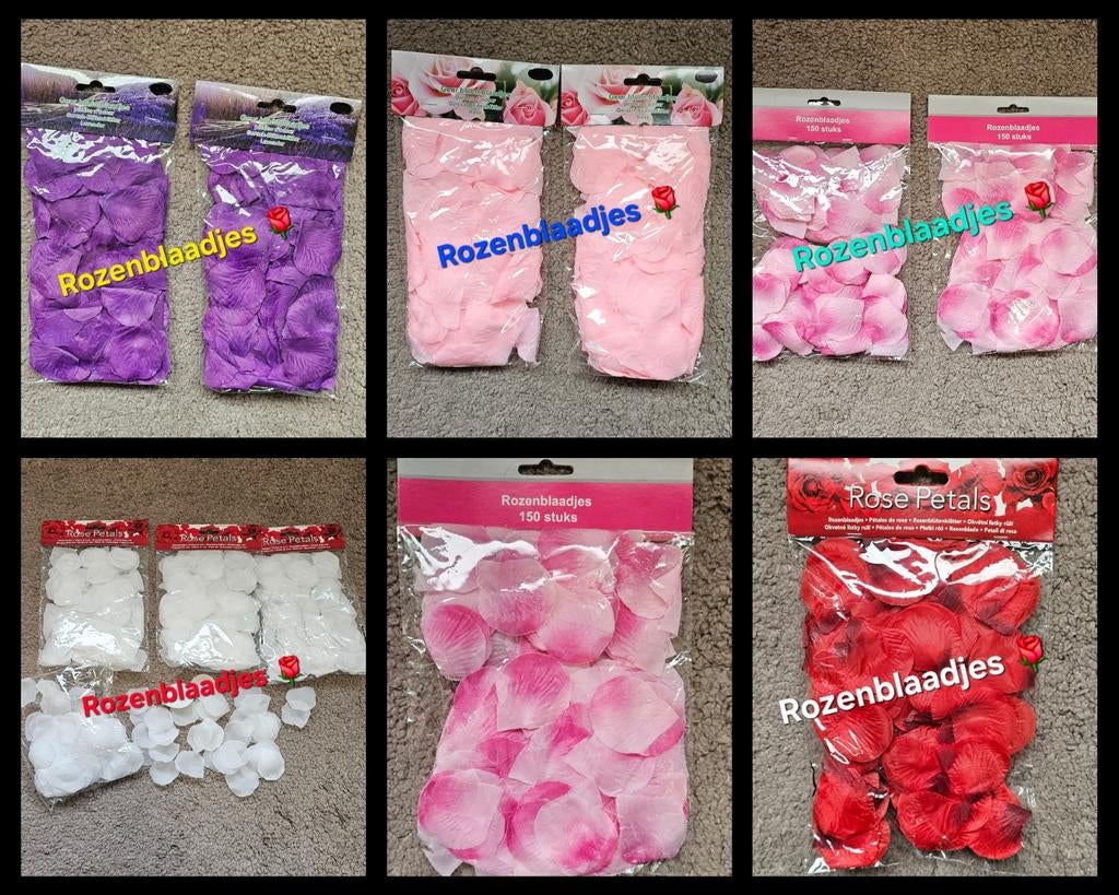 Rozenblaadjes, kunst rozen, nep rozenblaadjes,, Ophalen of Verzenden, Nieuw, Versiering, Geboorte of Huwelijk