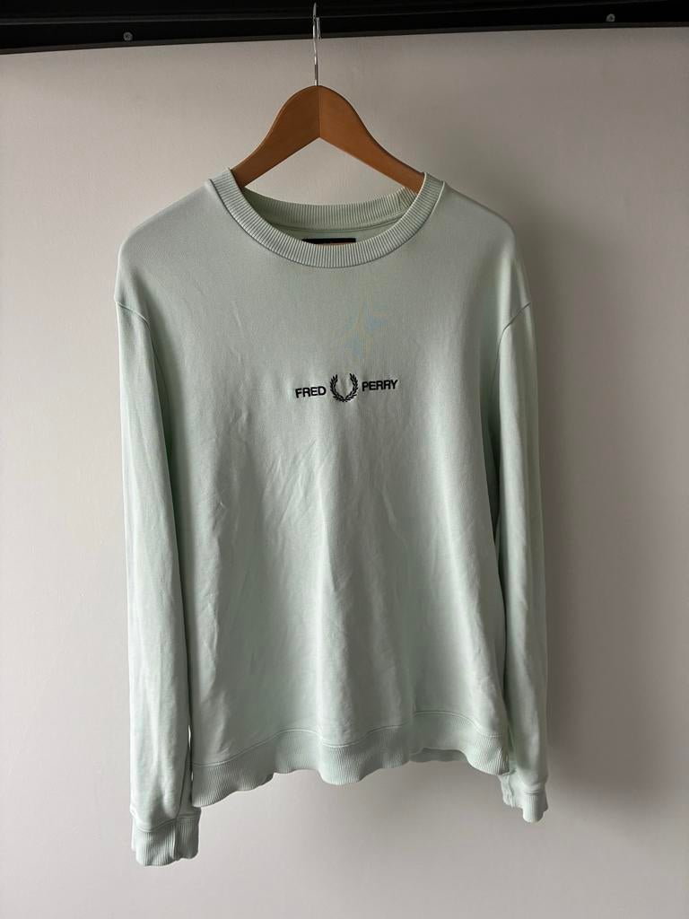 Fred Perry Trui Maat M, Ophalen of Verzenden, Gedragen, Maat 48/50 (M), Groen