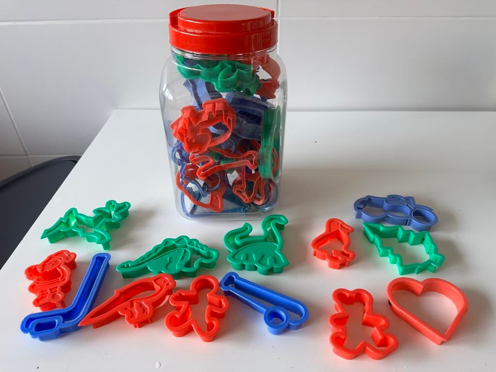 Koekjesvormen uitstekerst Cookie cutter set XL, Ophalen of Verzenden, Zo goed als nieuw, Knutselen