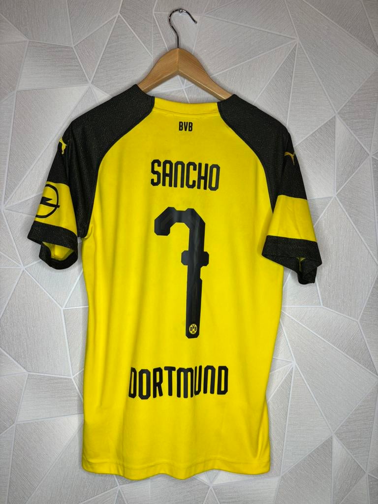 Borussia Dortmund Thuis 2018/2019 Sancho, Maat M, Ophalen of Verzenden, Zo goed als nieuw, Shirt