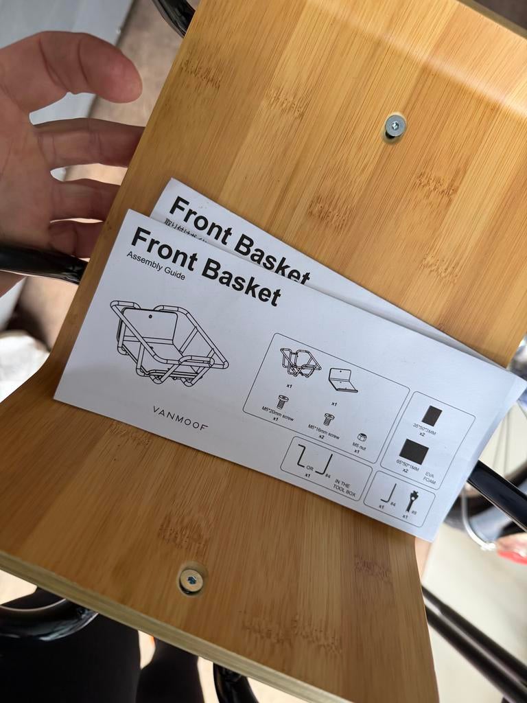 VanMoof Voorbagagedrager - Zo goed als nieuw!, Ophalen of Verzenden, Zo goed als nieuw