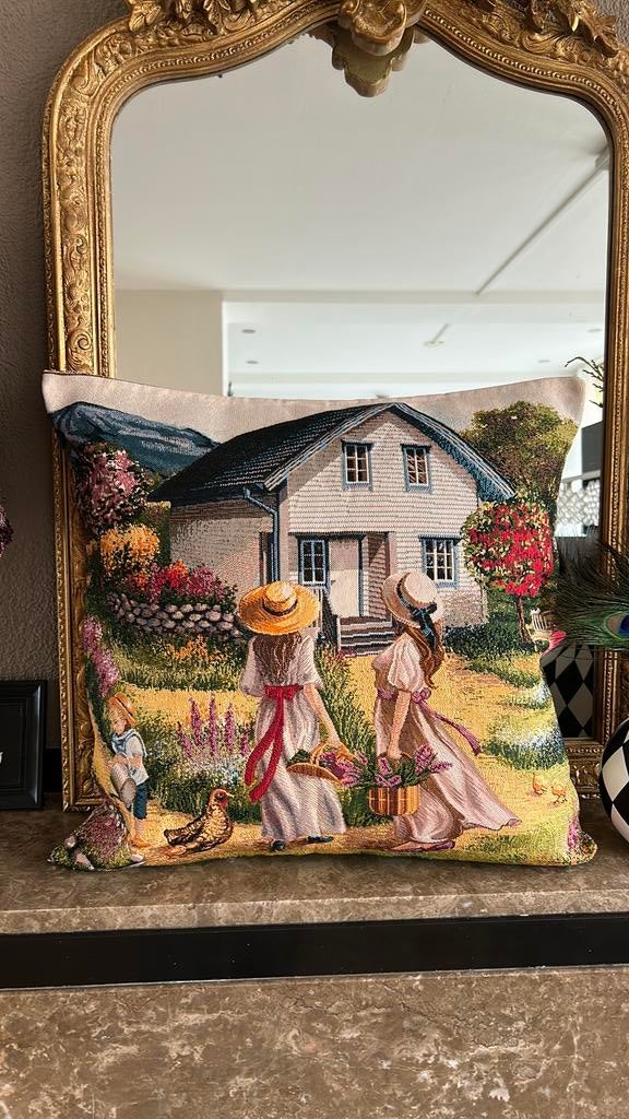 Decoratieve kussensloop “Provence”, Ophalen of Verzenden, Nieuw, Rond