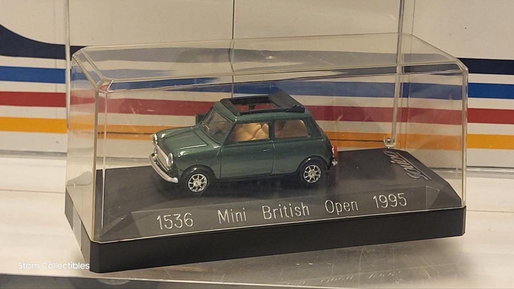Solido Mini Cooper British Open Green - 1995, Gebruikt, Auto, Solido, Ophalen of Verzenden