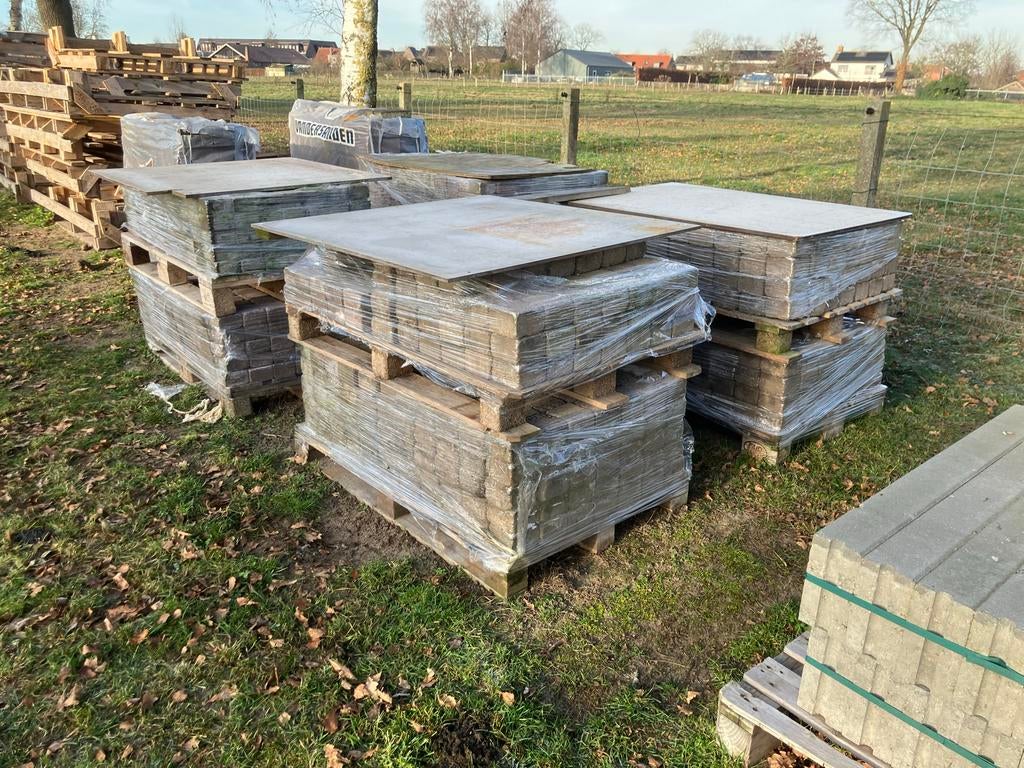 Gebruikte Koppelstones / Cobblestones +- 10x10 cm, Ophalen, Gebruikt, Overige materialen