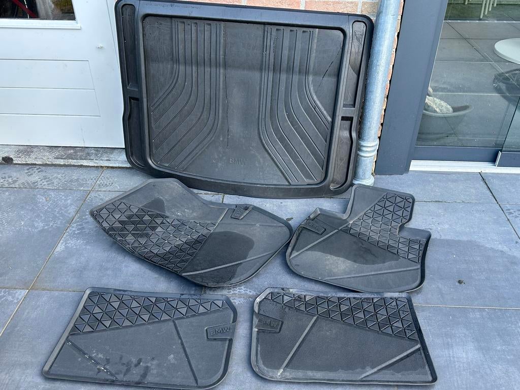 BMW Auto Matten Set + Kofferbakmat - Gebruikt, Auto-onderdelen, Ophalen, Gebruikt, BMW