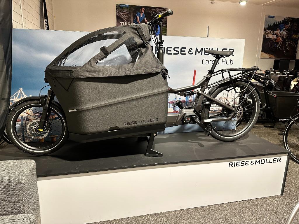 Riese & Müller Packster 70 nu met 30% korting! ACTIE!, Fietsen en Brommers, Fietsen | Bakfietsen, Huif, Nieuw, 1 kind, Ophalen
