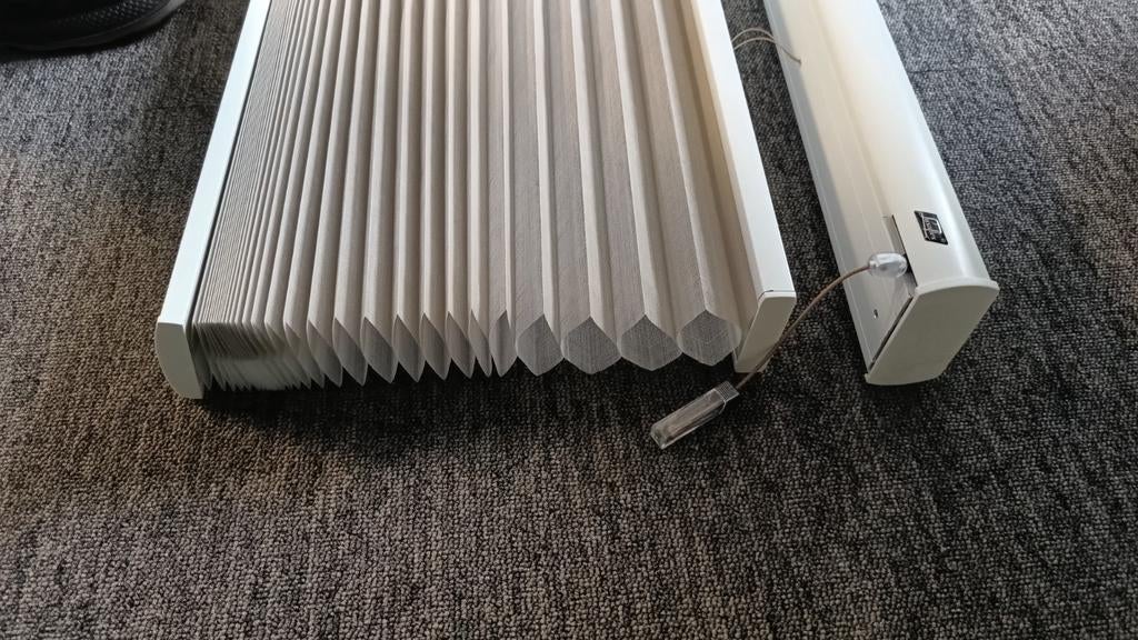 Duette 64mm 130x130 licht doorlatend, 100 tot 150 cm, Ophalen of Verzenden, Zo goed als nieuw, 100 tot 150 cm