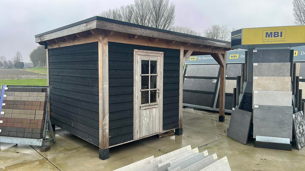 Douglas overkapping (showmodel), Tuinhuis, 250 tot 500 cm, Ophalen of Verzenden, 1 raam