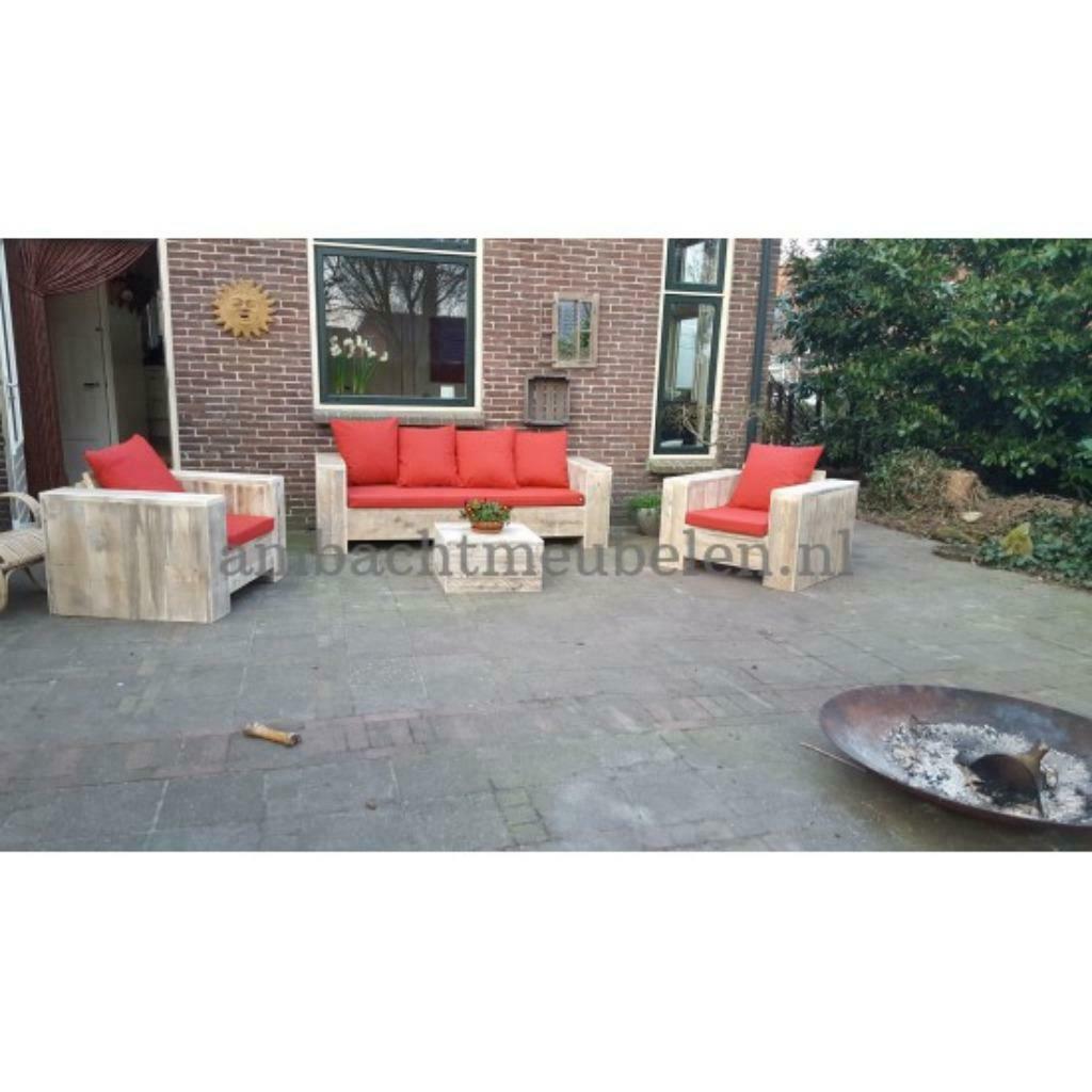 Steigerhout Loungebank Tuinbank Loungeset Banken ACTIEPRIJZE, Tuin en Terras, Ophalen, Nieuw, Steigerhout