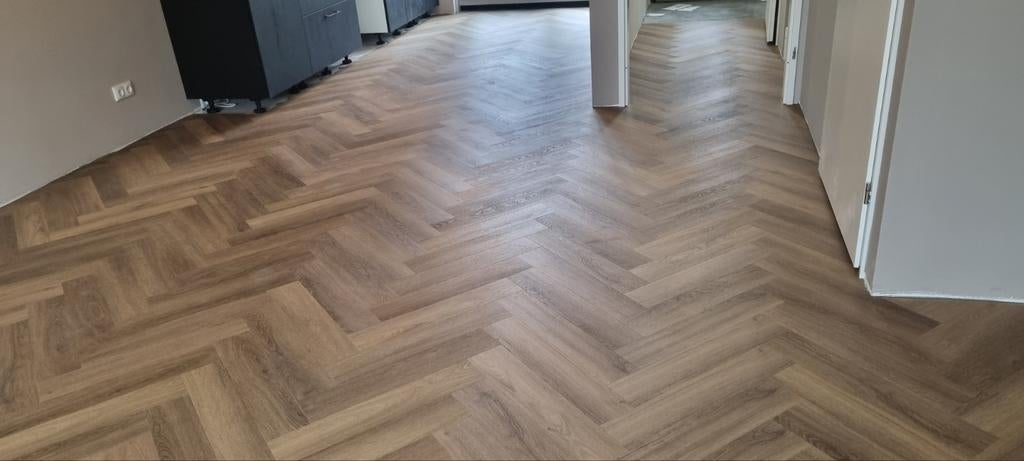 PVC Vloer PVC Visgraat PVC Rechte stroken PVC Hongaarse punt, Huis en Inrichting, Stoffering | Vloerbedekking, Zo goed als nieuw