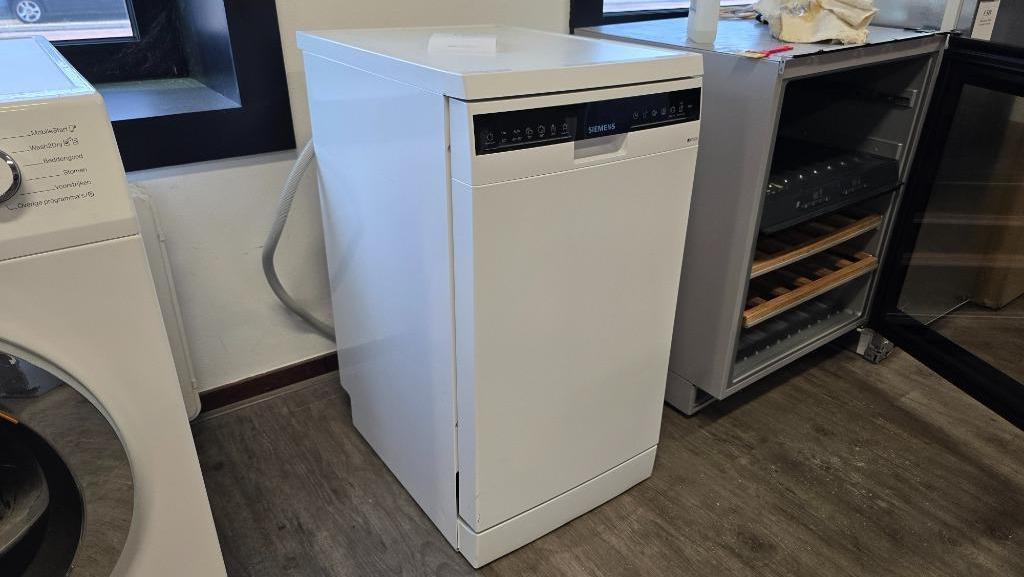 Siemens vrijstaande vaatwasser 45cm breed SR25YW04ME, Ophalen, Minder dan 85 cm, Eco programma, Refurbished
