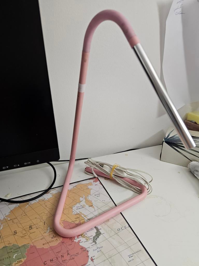 Ikea Lamp - Roze, Ophalen of Verzenden, Zo goed als nieuw, Minder dan 100 cm, Modern