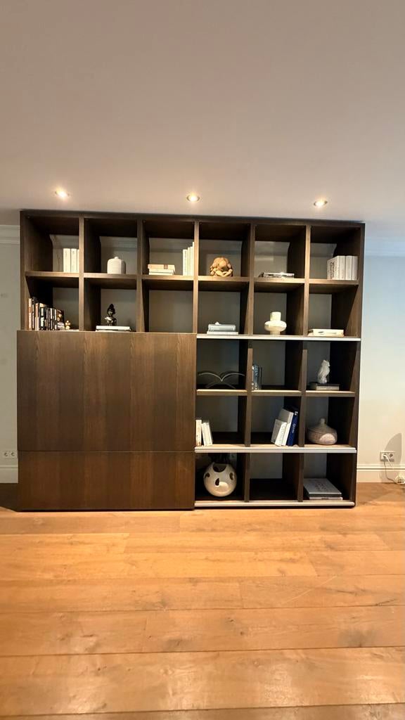 Mooie houten kast met veel opbergruimte, Huis en Inrichting, Kasten | Boekenkasten, Gebruikt, 200 cm of meer, Modern landelijk