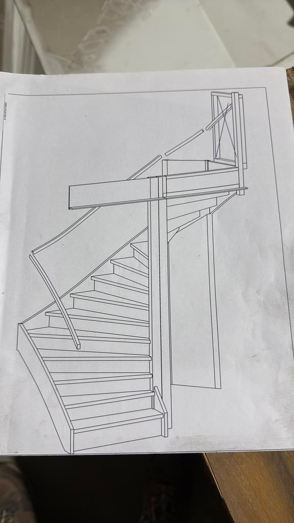 Trap met betonlook treden 2900 hoog dichte, Ophalen, Zo goed als nieuw, 2 tot 4 meter