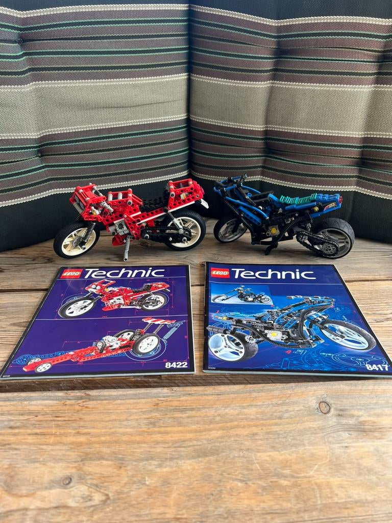 2 x LEGO Technic 8417/8422 Mag Wheel Master/Circuit Shock R., Lego, Ophalen of Verzenden, Zo goed als nieuw, Complete set