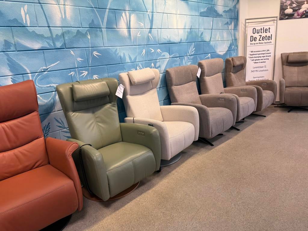 Outlet staopstoelen en relax fauteuils gratis bezorging, Ophalen of Verzenden, Nieuw