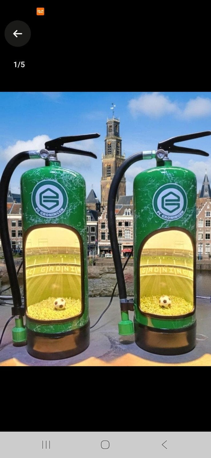brandblusserlampen  voetbalclubs, Ophalen of Verzenden, Zo goed als nieuw, Brandblusser