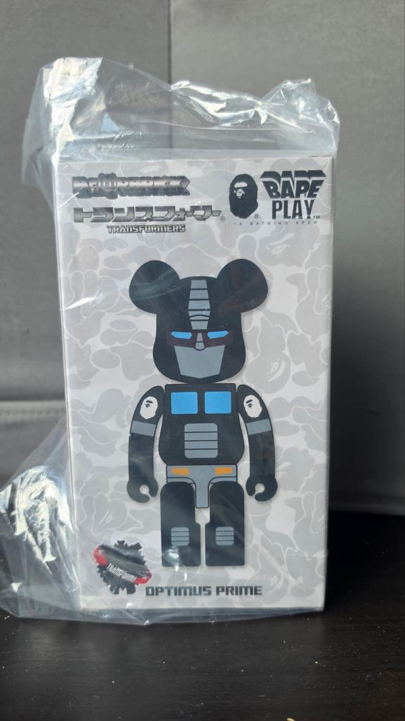 BE@RBRICK BAPE Transformers Optimus Prime 200% Zwart, Overige generaties, Ophalen of Verzenden, Nieuw, Autobots