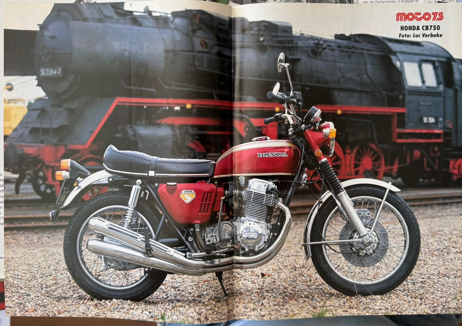 Poster Honda CB750, Verzenden, Zo goed als nieuw, Motoren