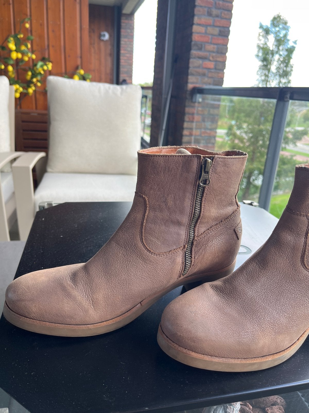 Shabbies Amsterdam laarzen maat 42 - zo goed als nieuw, Kleding | Dames, Ophalen of Verzenden, Zo goed als nieuw, Bruin, Lage of Enkellaarzen