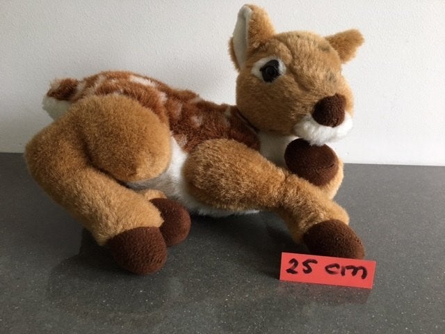 Bambi hertjes(knuffels), Ophalen of Verzenden, Zo goed als nieuw, Overige typen, Middelgroot (20 tot 80 cm)