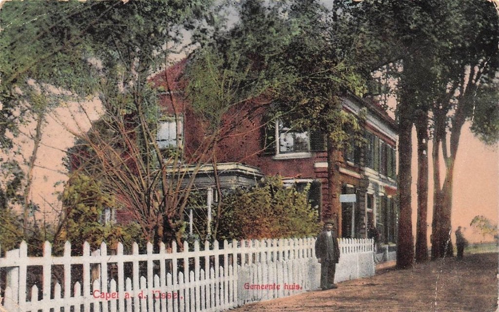 703-317-037 Gemeentehuis Capelle aan den Ijssel, Verzamelen, Ansichtkaarten | Nederland, Verzenden, Voor 1920, Zuid-Holland