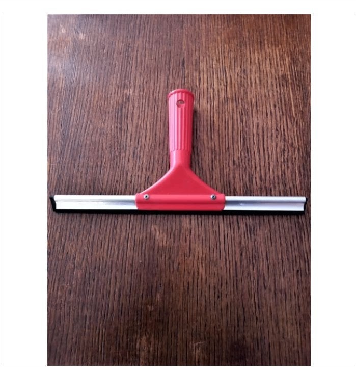 rode hand raam/wisser/lengte 28 cm, Ophalen of Verzenden, Raamwisser of Trekker