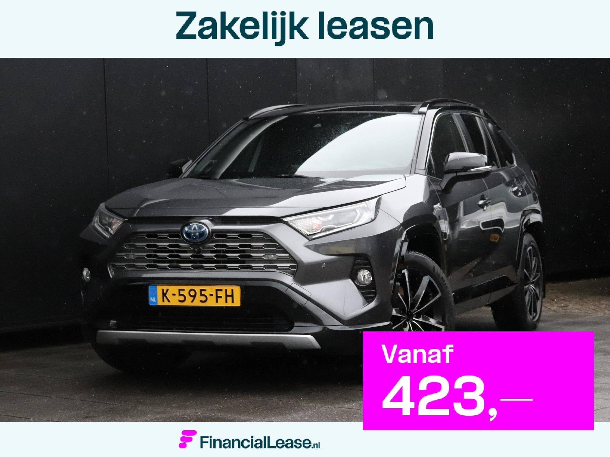 Toyota RAV4 2.5 Hybrid Bi-Tone | LEDER | PANO-DAK | TREKHAAK, Stof, Gebruikt, 4 cilinders, 2487 cc
