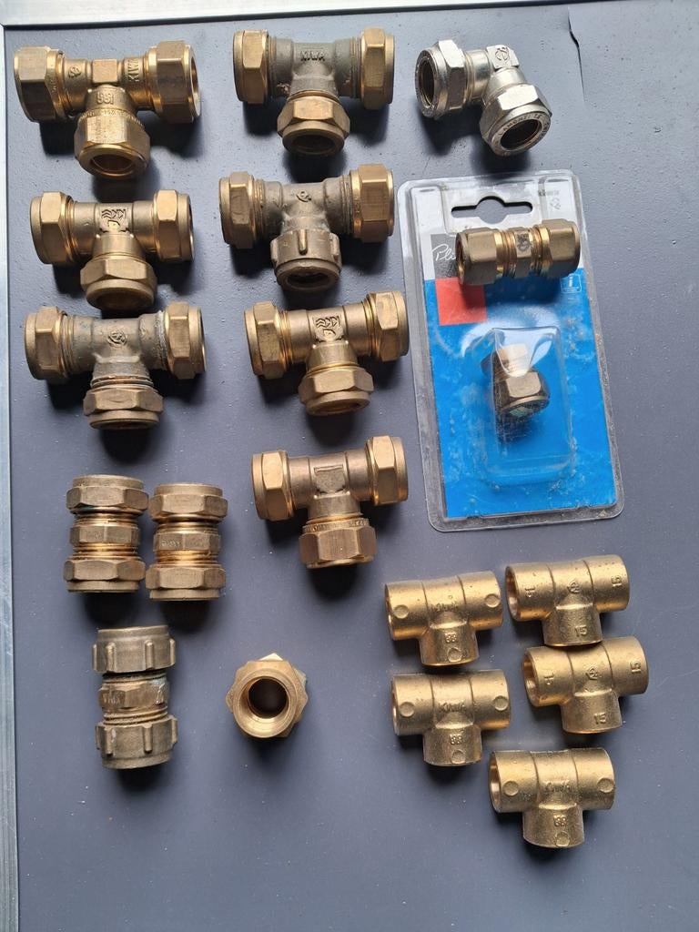 Knel- en soldeerfittingen 12mm en 15mm, Ophalen of Verzenden, Nieuw, Overige typen
