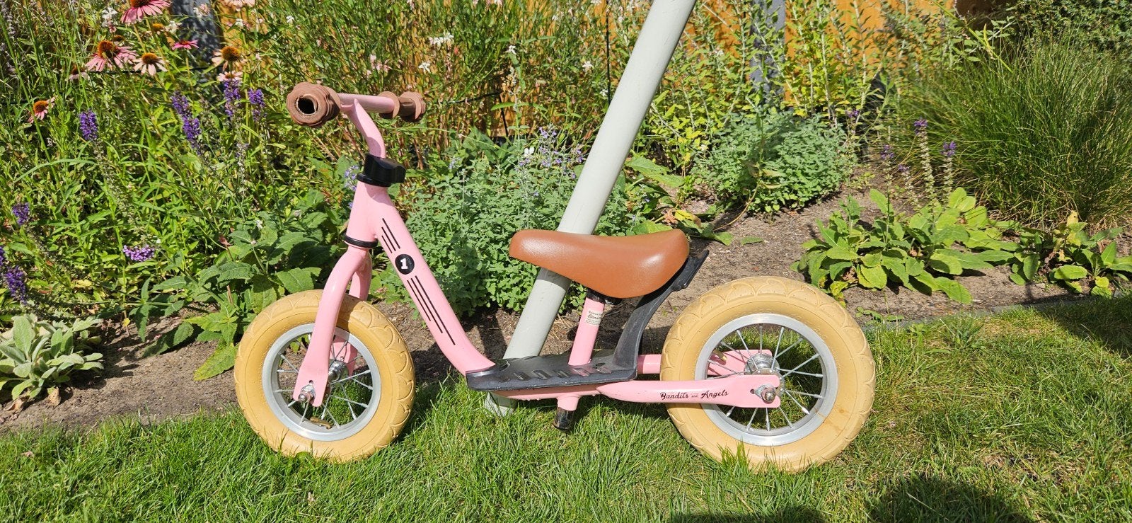 Loopfiets Bandits and angels Retro Roze, Ophalen, Gebruikt, Loopfiets