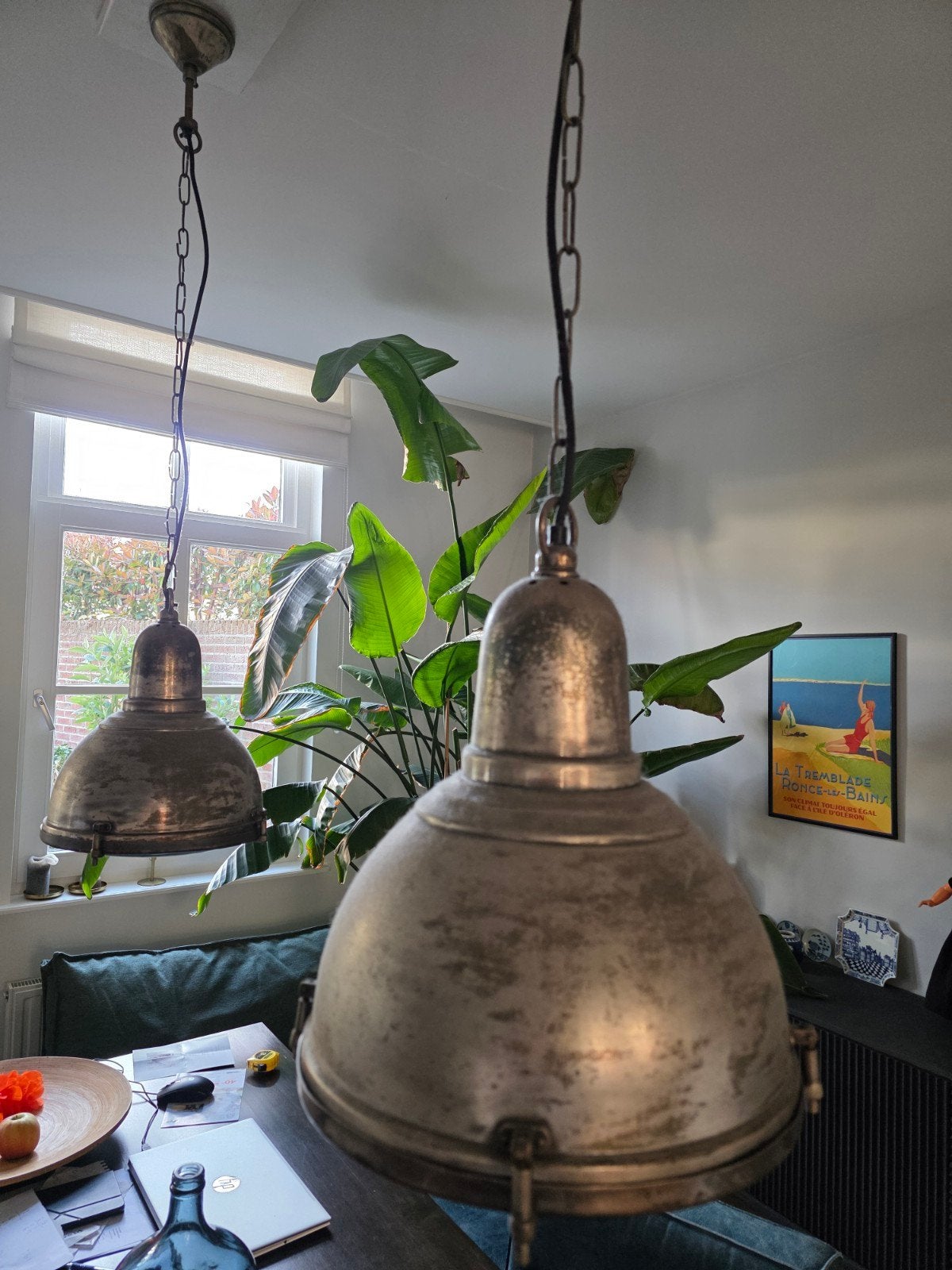 Fraaie industriële hanglampen, Ophalen of Verzenden, Zo goed als nieuw