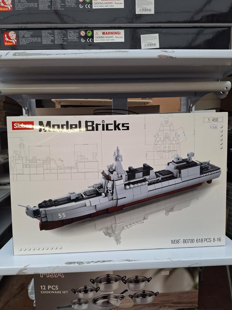Model bricks boot 618 pcs suluban, Ophalen of Verzenden, Nieuw, 1:32 tot 1:50, Overige merken