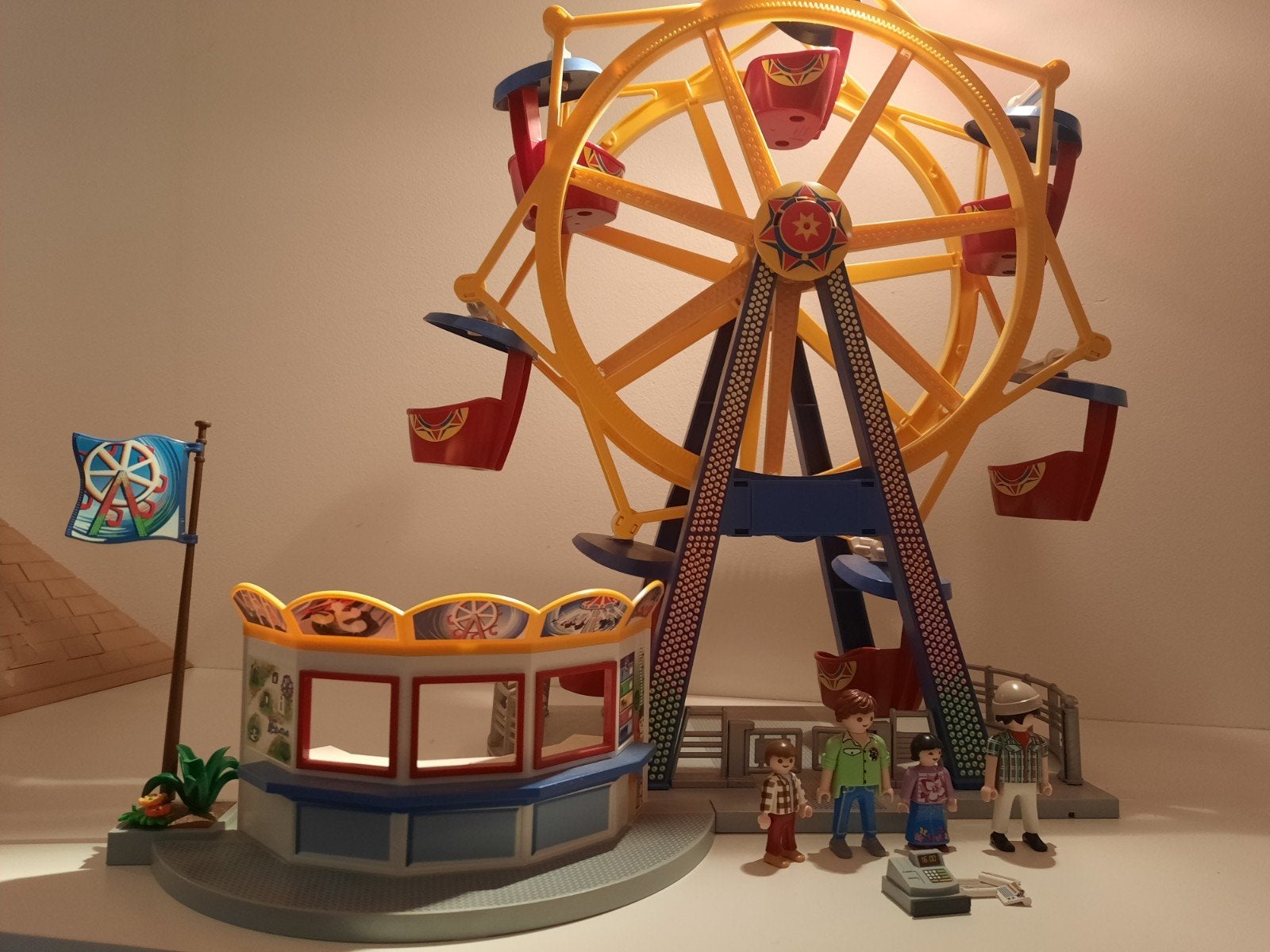 Playmobil Kermis: Reuzenrad (5552) & Zweefmolen (5548), Ophalen, Gebruikt, Complete set