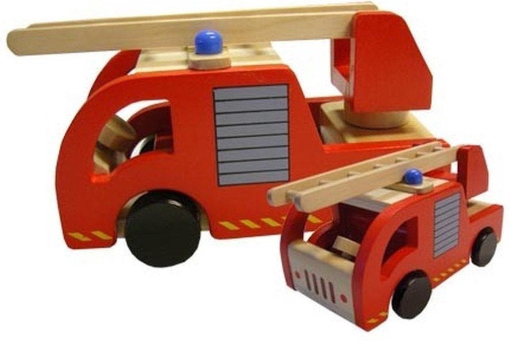 Brandweerauto (hout), Kinderen en Baby's, Speelgoed | Speelgoedvoertuigen, Ophalen of Verzenden, Nieuw