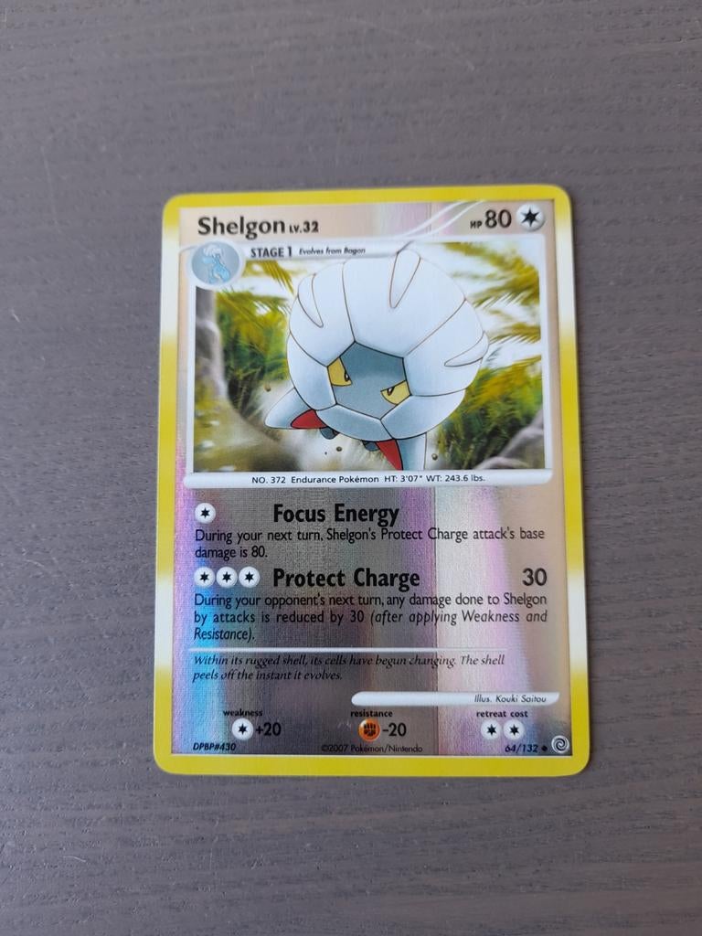 2007 secret wonders 64/132 shelgon reverse, Ophalen of Verzenden, Zo goed als nieuw, Losse kaart, Foil