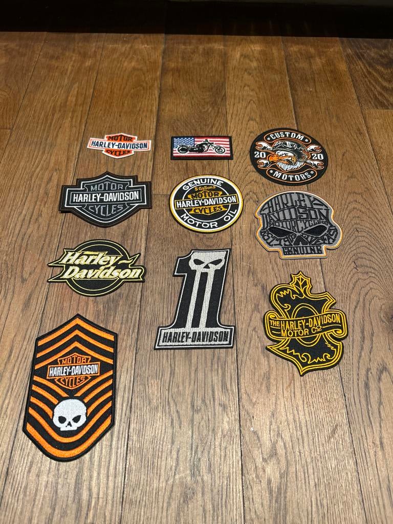 Harley-Davidson Patches Set - Diverse Ontwerpen, Motoren, Accessoires | Stickers, Ophalen of Verzenden