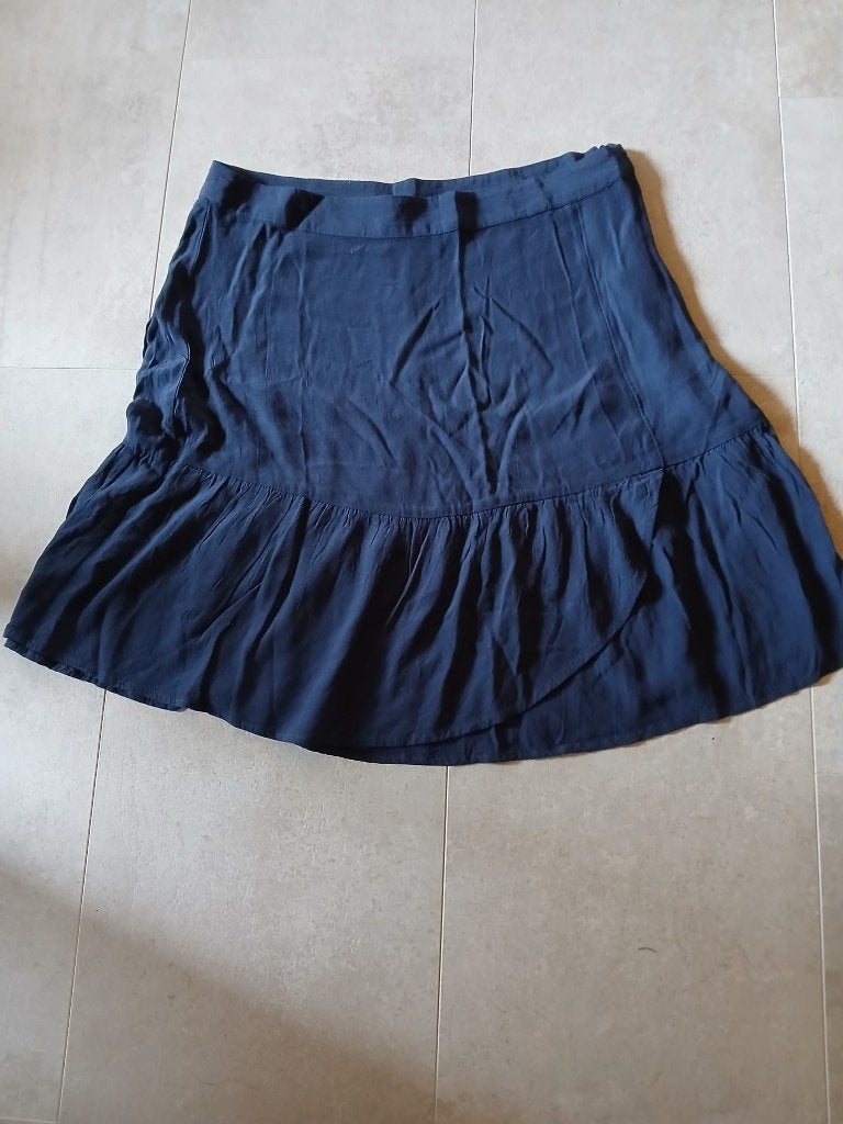 Esprit donkerblauwe rok met ruches, maat 40-niet gedragen, Maat 38/40 (M), Blauw, Nieuw, Ophalen of Verzenden